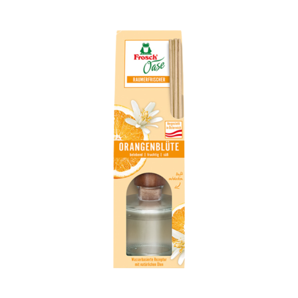 Frosch Oase Raumerfrischer Orangenbluete, ORIGINAL Duftflasche, 90ml